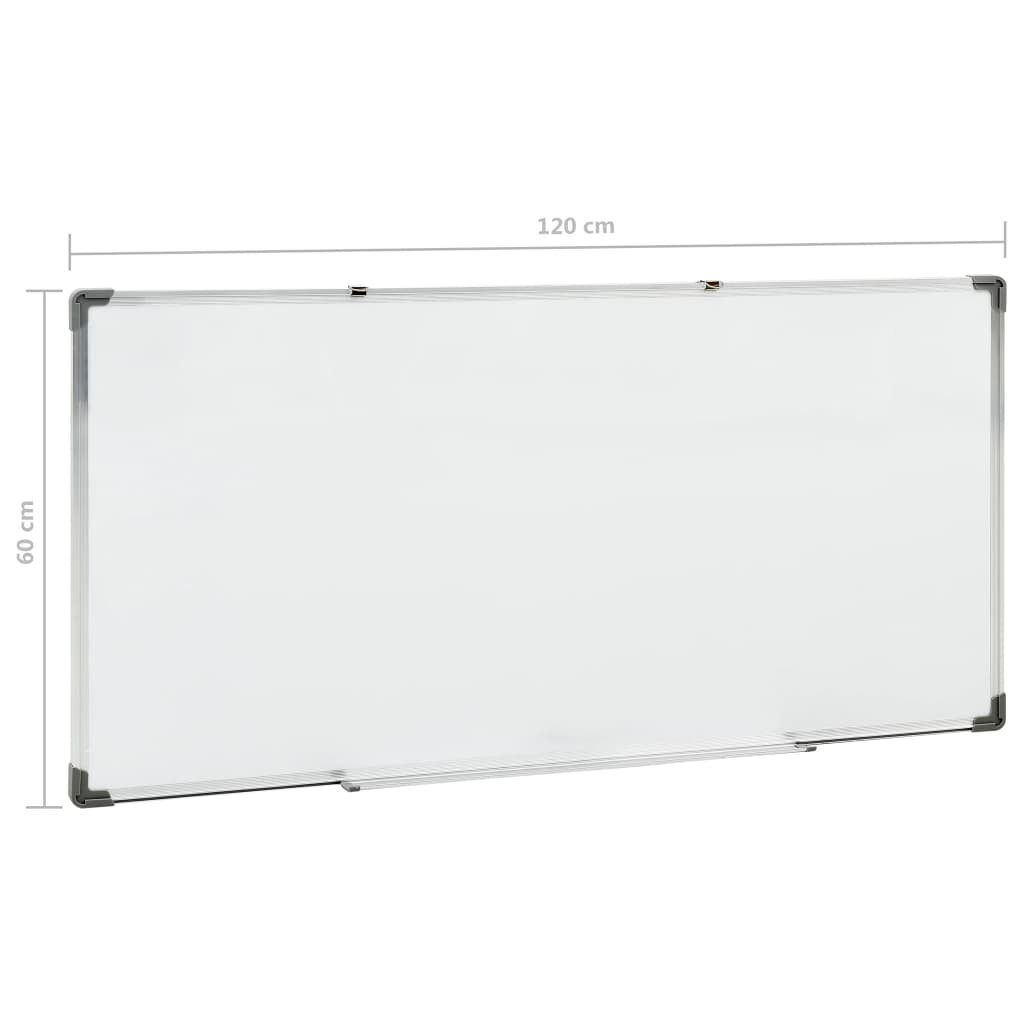 Magnetic Dry-erase Whiteboard White 120x60 cm Steel
